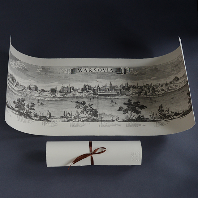 Варшава 1721. Гравюра ручнога друку - Image 3